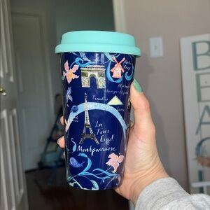 Anthropologie Blue Josie Shenoy Paris France Josie Shenoy Urbania Travel Mug